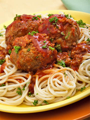 spaghetti and meatballs
