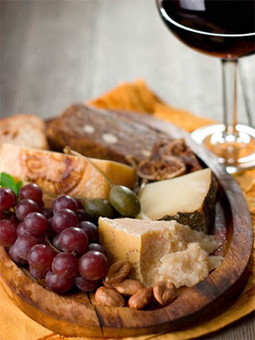 grape and cheese plate